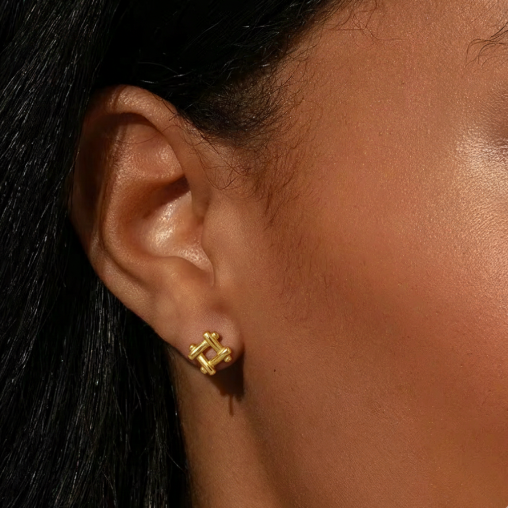 Boucles d’oreilles Néa Acier inoxydable doré 18K