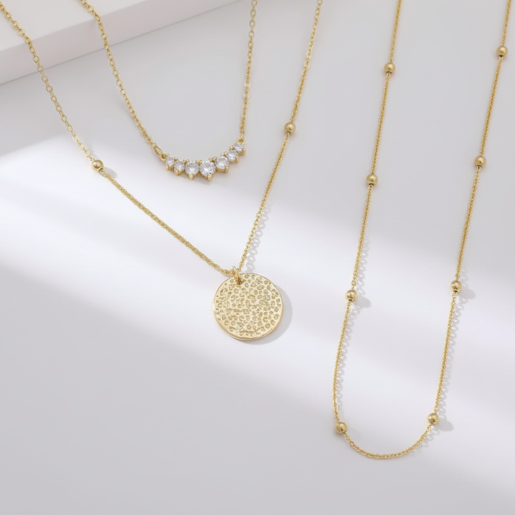 Collier Soléa — Laiton doré à l'or 18K
