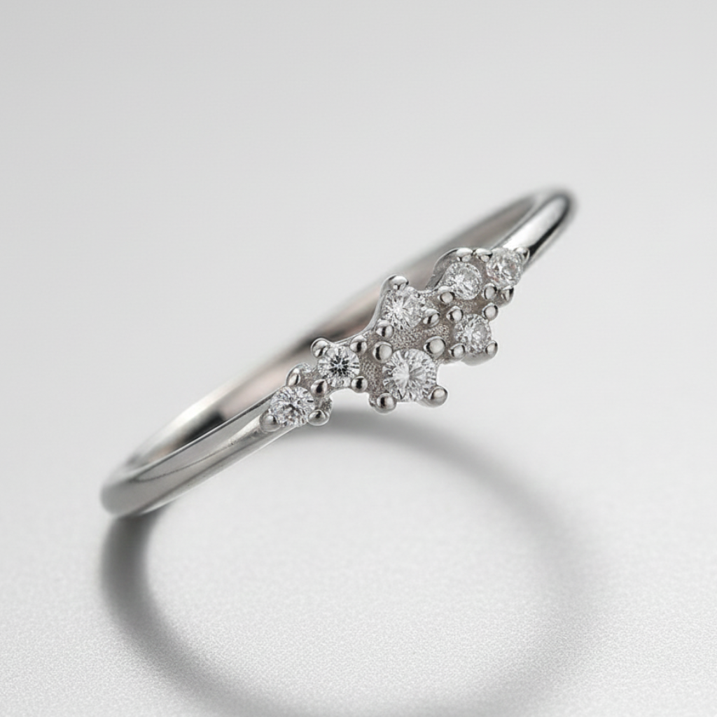 Bague Etty Argent 925 Rhodium & zircons