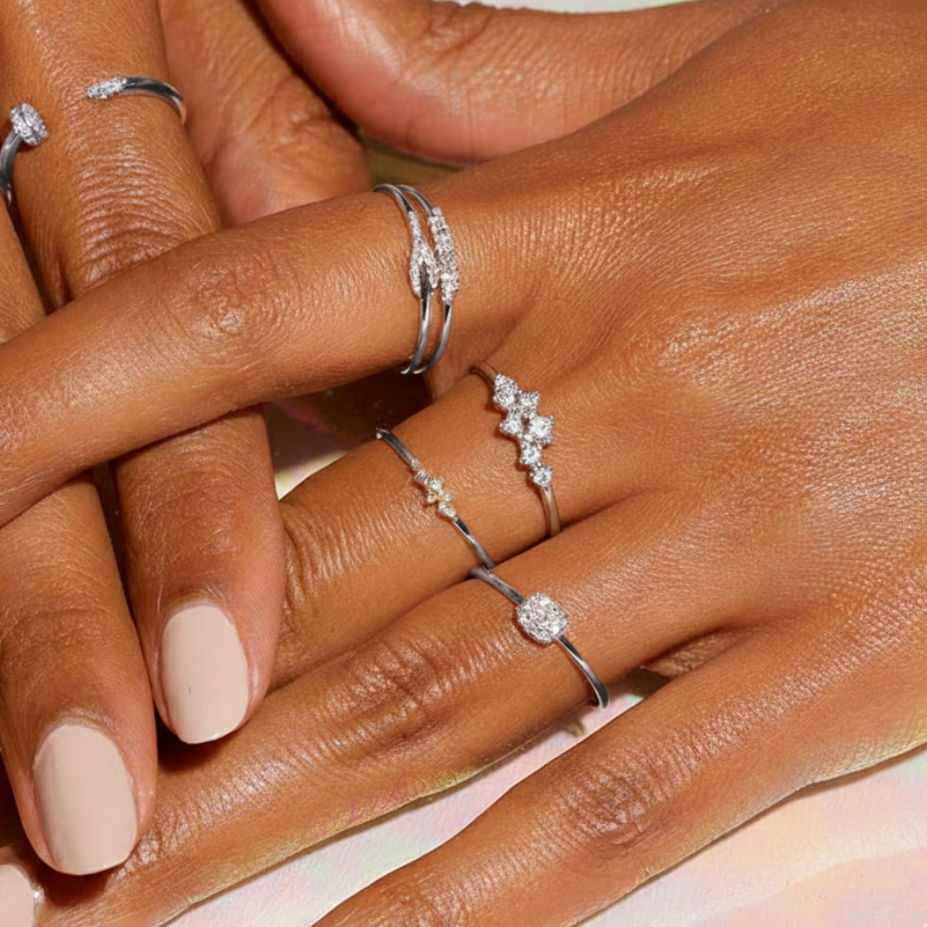 Bague Etty Argent 925 Rhodium & zircons